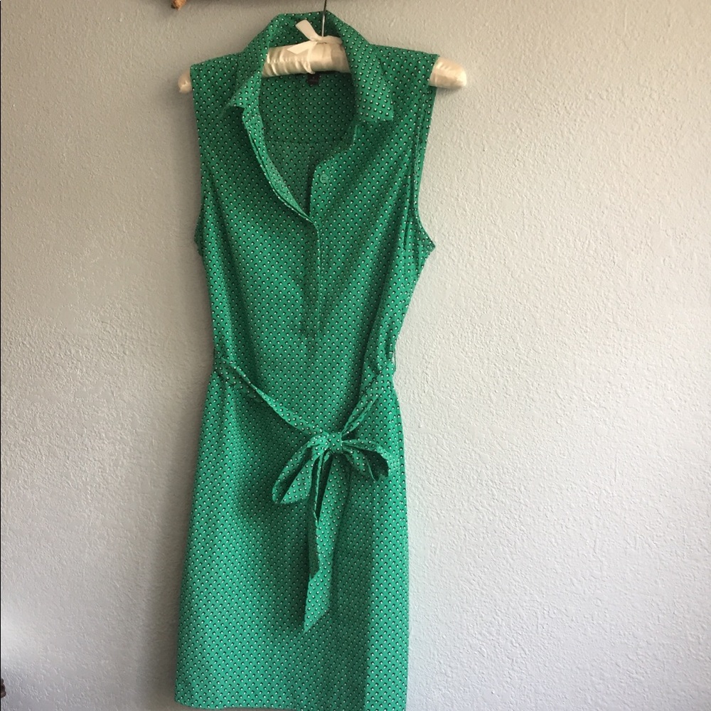 Banana Republic Midi Green Dress, Pockets, Medium